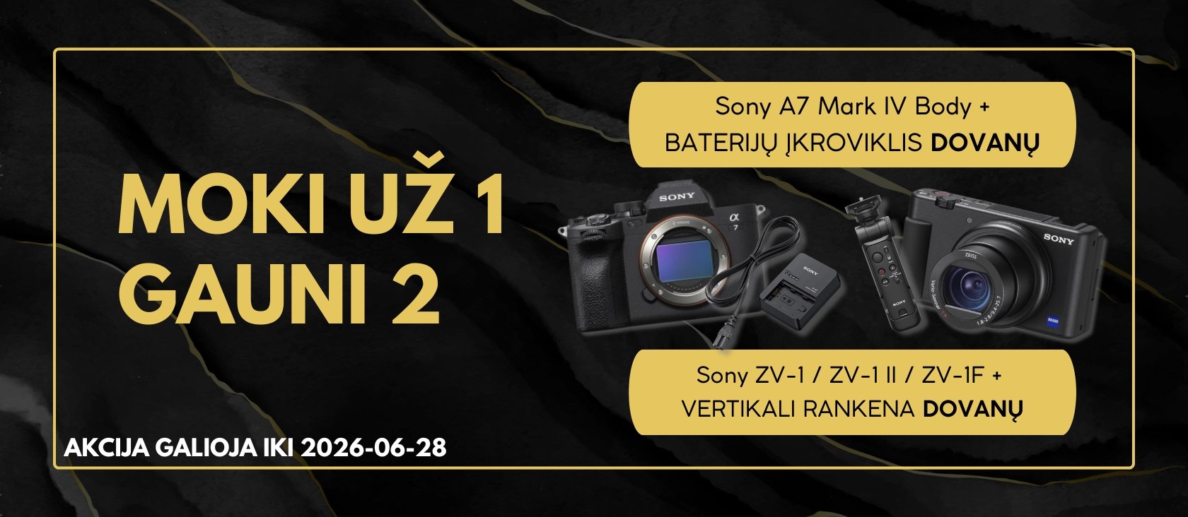 Sony akcija: MOKI UŽ 1, GAUNI 2 🎁