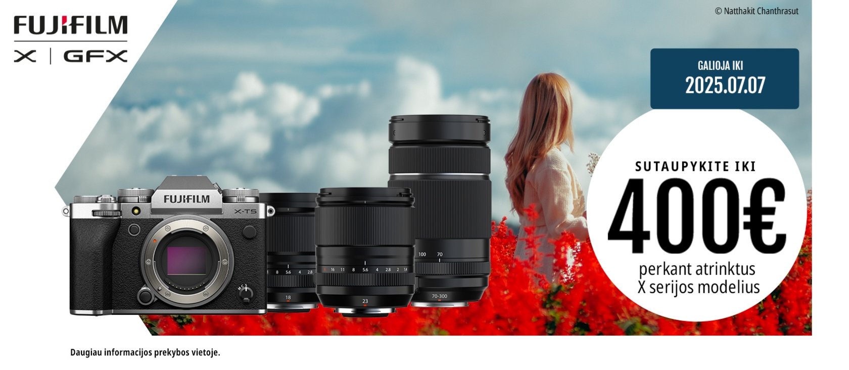 FUJIFILM AKCIJA: sutaupykite iki 400 €, pirkdami atrinktus X serijos modelius!