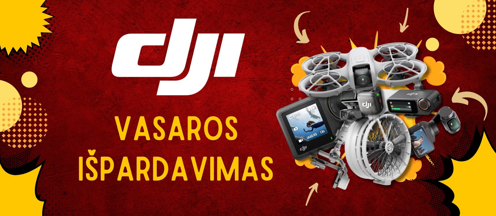 DJI vasaros išpardavimas! 🌞