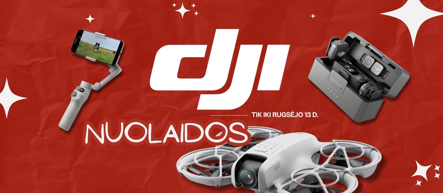 🚁 DJI NUOLAIDOS – tik iki rugsėjo 13 d. ⏳