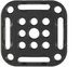 3 Legged Thing XPand 50x50mm Cheese Plate Black