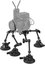 4-Arm Suction Cup Camera Mount Kit SC-15K 3565