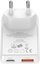 FlatPlug Duos 20W GaN USB-C + USB-A White