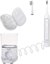 Adler | 2-in-1 Water Flossing Sonic Brush | AD 2180w | Rechargeable | For adults | Number of brush heads included 2 | Number of teeth brushing modes 1 | White