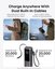 Anker Zolo Powerbank | A1695H11 | 25000 mAh | Built-In USB-C and Retractable Cable) | Grey