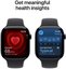 Apple Watch 11 GPS + Cellular 42mm Sport Band S/M, jet black/black (MF834ET/A)