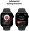 Apple Watch 11 GPS + Cellular 42mm Sport Band S/M, jet black/black (MF834ET/A)