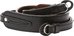 Artisan & Artist I ACAM-284 I Three-length Adjust. Italian Leather Strap (w/Ring/Eyelets) Black