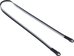 Artisan & Artist I ACAM-312A I Ayatake Gradation Silk cord strap, Black/Silver