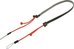 Artisan & Artist I ACAM-P12 I Flynn Camera Paracord Strap w/adjust lengths in Leather (w/Loop) Red