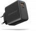 AXAGON ACU-PQ45 GaN Wall charger 45W, 2x port (USB-A + USB-C) PD3.0/PPS/QC4+/SFC 2.0/Apple