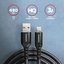 AXAGON BUCM-AM10AB HQ cable USB-C <-> USB-A, 1m, USB 2.0, 3A, ALU, braid, black