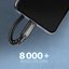 AXAGON BUCM32-CF05AB extensions cable USB-C (M) <-> USB-C (F), 0.5m, USB 20Gbps PD 240W 5A