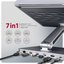 AXAGON HMC-STND USB hub 6in1 ALU stand for laptop