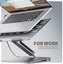 AXAGON HMC-STND USB hub 6in1 ALU stand for laptop