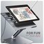 AXAGON HMC-STND USB hub 6in1 ALU stand for laptop
