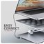 AXAGON HMC-STND USB hub 6in1 ALU stand for laptop