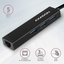AXAGON Hub HMA-GL3A 3x USB-A + GLAN, USB3.2 Gen 1, metal, 20cm USB-A cable