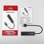 AXAGON Hub HMA-GL3A 3x USB-A + GLAN, USB3.2 Gen 1, metal, 20cm USB-A cable