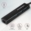 AXAGON Network card HMC-GL3A 3x USB-A + GLAN, USB 3.2 Gen 1 hub, metal, 20cm USB-C cable