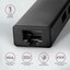 AXAGON Network card HMC-GL3A 3x USB-A + GLAN, USB 3.2 Gen 1 hub, metal, 20cm USB-C cable