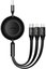 Baseus Bright Mirror 3, USB 3-in-1 cable for micro USB / USB-C / Lightning 66W / 2A 1.1m (Black)