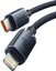 Baseus Crystal cable USB-C to Lightning, 20W, PD, 1.2m (black)