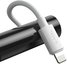 Baseus Simple Wisdom Data Cable Kit USB-C to Lightning PD 20W (2PCS/Set) 1.5m White