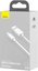 Baseus Simple Wisdom Data Cable Kit USB to Lightning 2.4A (2PCS/Set）1.5m White