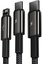 BASEUS Tungsten Gold One-for-three Fast Charging Black
