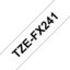 Brother TZ-EFX241, 18mm black on white flexible tape