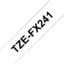 Brother TZ-EFX241, 18mm black on white flexible tape