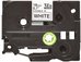 Brother TZ-EFX241, 18mm black on white flexible tape