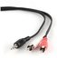 Cablexpert 1.5m, 3.5mm/2xRCA, M/M 1.5 m, Black, Red, White