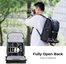 Camera Backpack, Lightweight Camera Bags for Photographers Large Capacity Camera Case with Rain Cover for 15.6 Inch Laptop, DSLR Cameras ( All Black )
