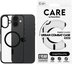 CARE by PanzerGlass Case Flagship Urban Combat | Back protection | Apple | iPhone 16 Plus | Recycled plastic | Transparent/Black | MagSafe