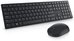 Dell Pro Keyboard and Mouse (RTL BOX) KM5221W Keyboard and Mouse Set, Wireless, Batteries included, US, Black
