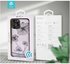 "Crystal Flora Case iPhone 12/ 12 Pro" Blue
