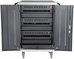 Digitus | Black | Charging Trolley 30 Notebooks / Tablets up to 15.6" | Pressure lock system with swiveling lever handle on the front and back door, lockable; Safety plug socket with switch on the side