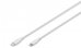 Digitus Lightning silicone connection cable, USB-C - Lightning, 1m | AK-600110-010-W