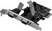 Digitus 2 x serial (COM) PCIe card whit low profile bracket