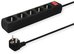 Elmak Power strip with anti-surge protection 5 outlets with ground wire, 3m Savio LZ-02