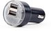 EnerGenie 2-port USB car charger EG-U2C2A-CAR-02 Black, 2.1 A