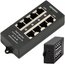 Extralink PoE Injector 4 ports in black case