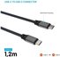 Fixed | Magnetic Braided Cable USB-C/USB-C, USB 2.0, Gray | FIXDBM-CC12-GR