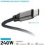 Fixed | Magnetic Braided Cable USB-C/USB-C, USB 2.0, Gray | FIXDBM-CC12-GR