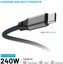 Fixed | Magnetic Braided Cable USB-C/USB-C, USB 2.0, Gray | FIXDBM-CC2-GR