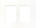 Focus Passepartout White w. white core 24x30 Collage 2 images