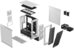 Fractal Design Meshify 2 Compact RGB White TG Clear, Mid-Tower, Power supply included No