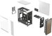 Fractal Design North Chalk White TG Clear Tint
